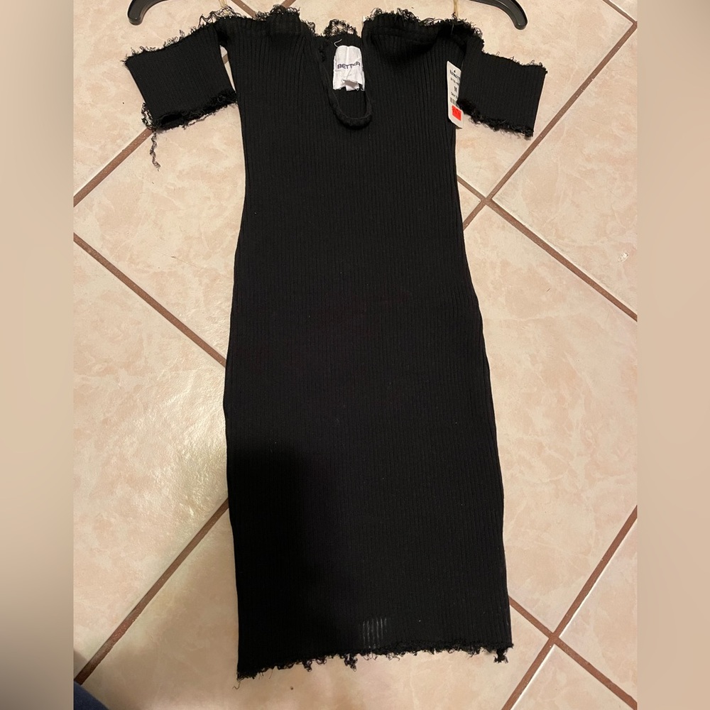 Elegant Black Midi Dress